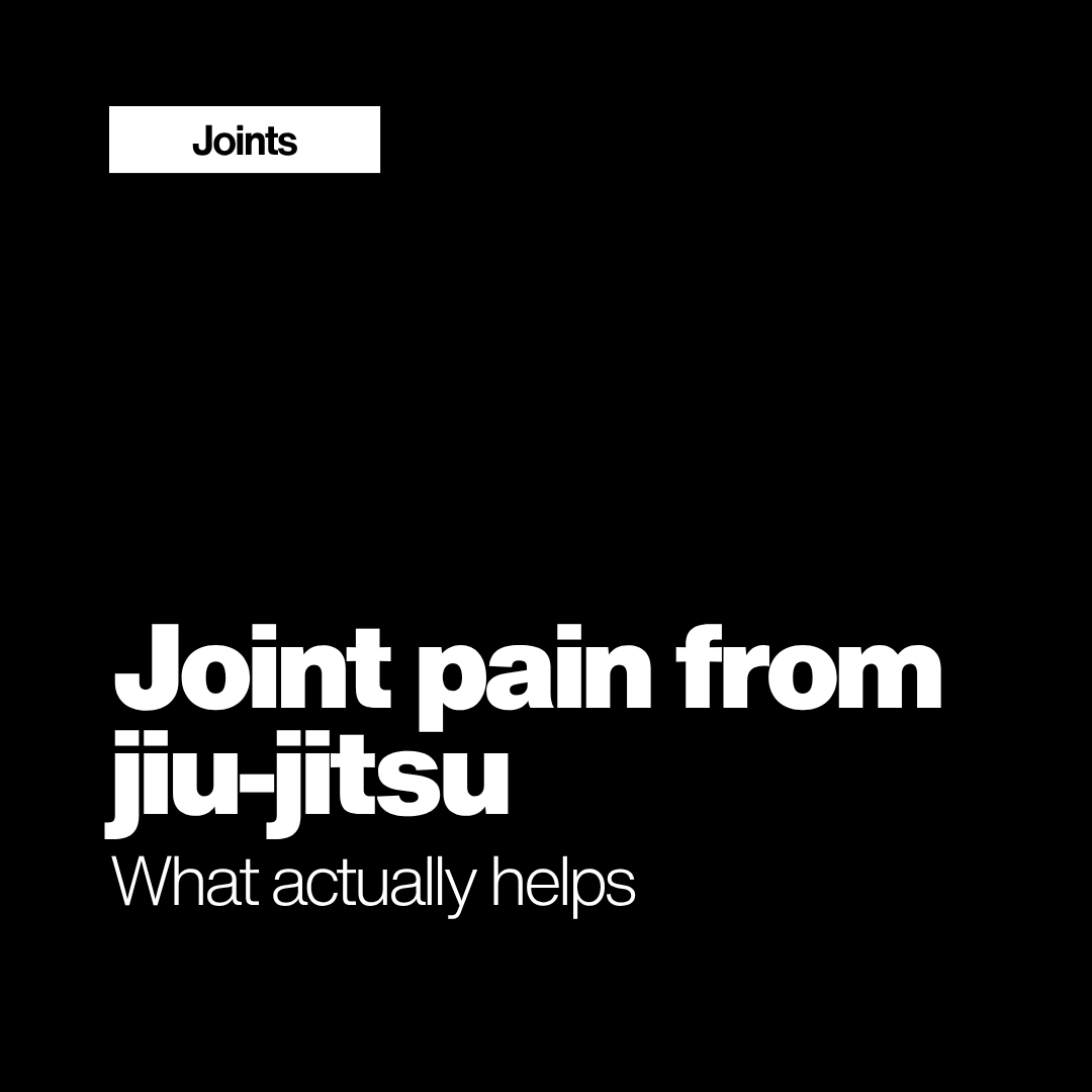 Joint pain from jiu-jitsu: what actually helps